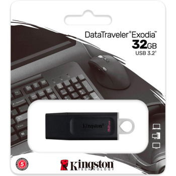 Флеш-драйв KINGSTON DT Exodia 32GB USB 3.2 Black/White. фото 3