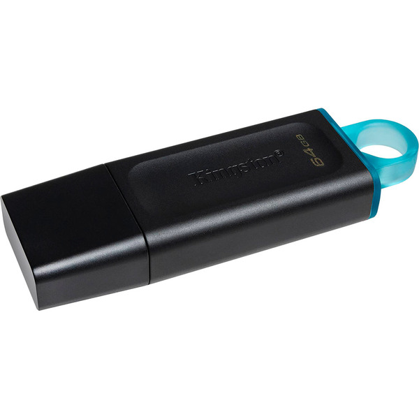 Флеш-драйв KINGSTON DT Exodia 64GB USB 3.2 Black/Teal. фото 2