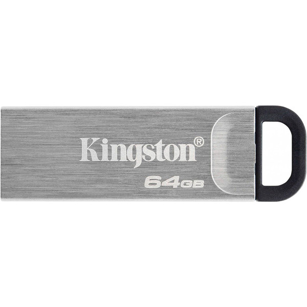 Флеш-драйв KINGSTON DT Kyson 64GB USB 3.2 Silver Black. фото 3