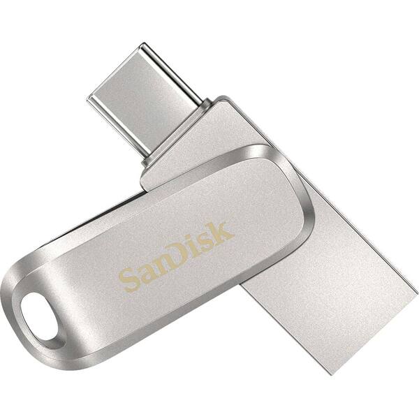 Флеш-драйв SanDisk Ultra Dual Luxe Type-C 256GB USB 3.1 Silver. фото 3