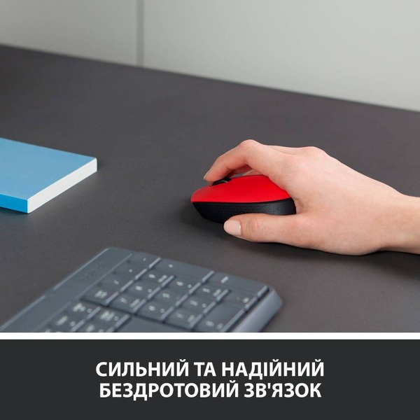 Миша LOGITECH Wireless Mouse Red. фото 2