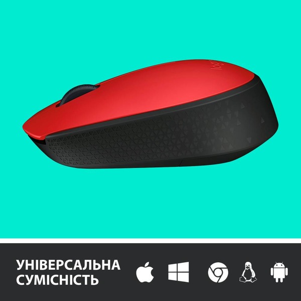 Миша LOGITECH Wireless Mouse Red. фото 4