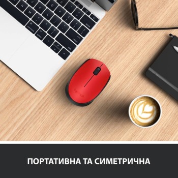 Миша LOGITECH Wireless Mouse Red. фото 3