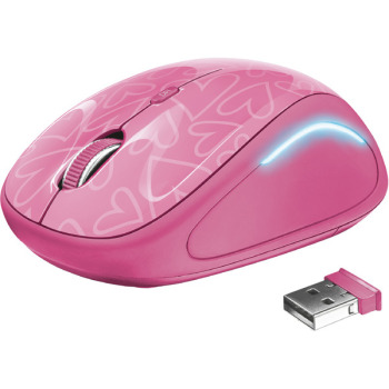 Миша TRUST Yvi FX wireless mouse pink. фото 3