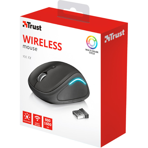  Миша TRUST Yvi FX wireless mouse black. фото 4