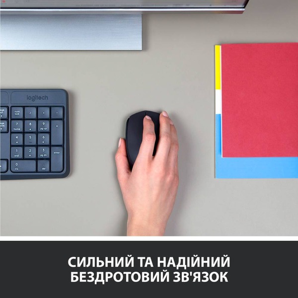 Миша LOGITECH Wireless Mouse M171 black. фото 3