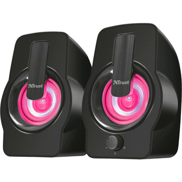 Колонки TRUST Gemi RGB 2.0 speaker set black. фото 4