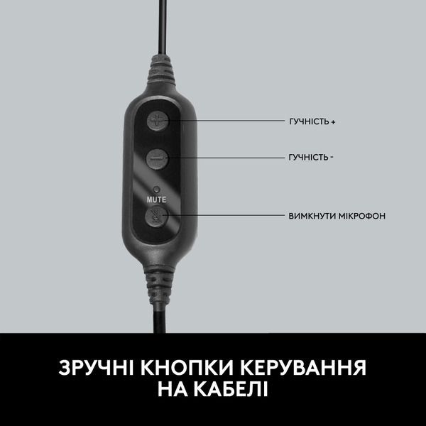 Гарнітура LOGITECH Headset PC 960 Stereo Headset USB, OEM . фото 4