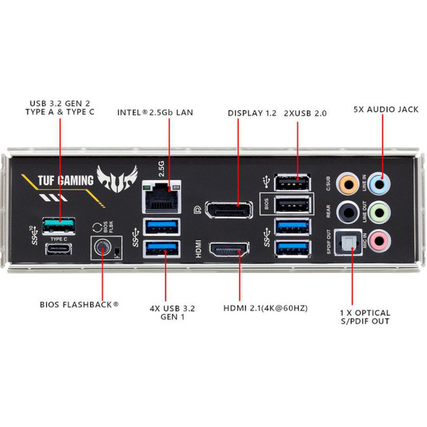 Материнська плата ASUS TUF GAMING B550-PLUS . фото 2