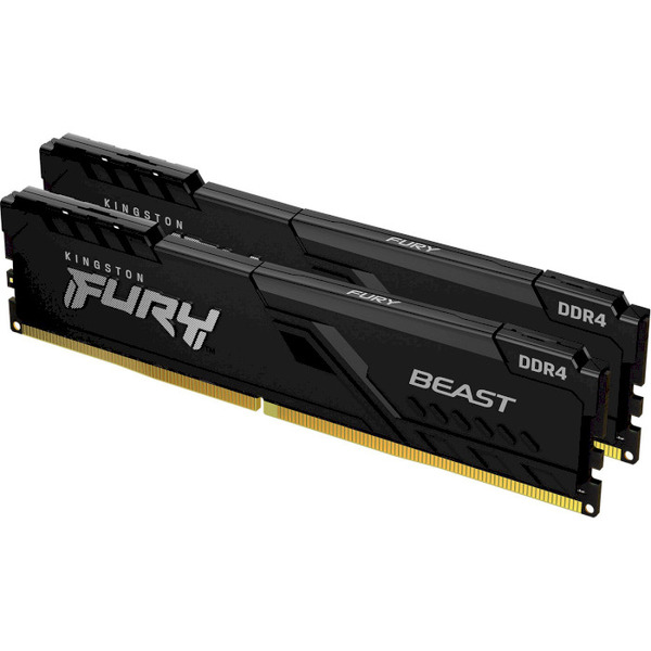 Модуль пам'яті KINGSTON Fury Beast DDR4 2x4GB / 3200 Black